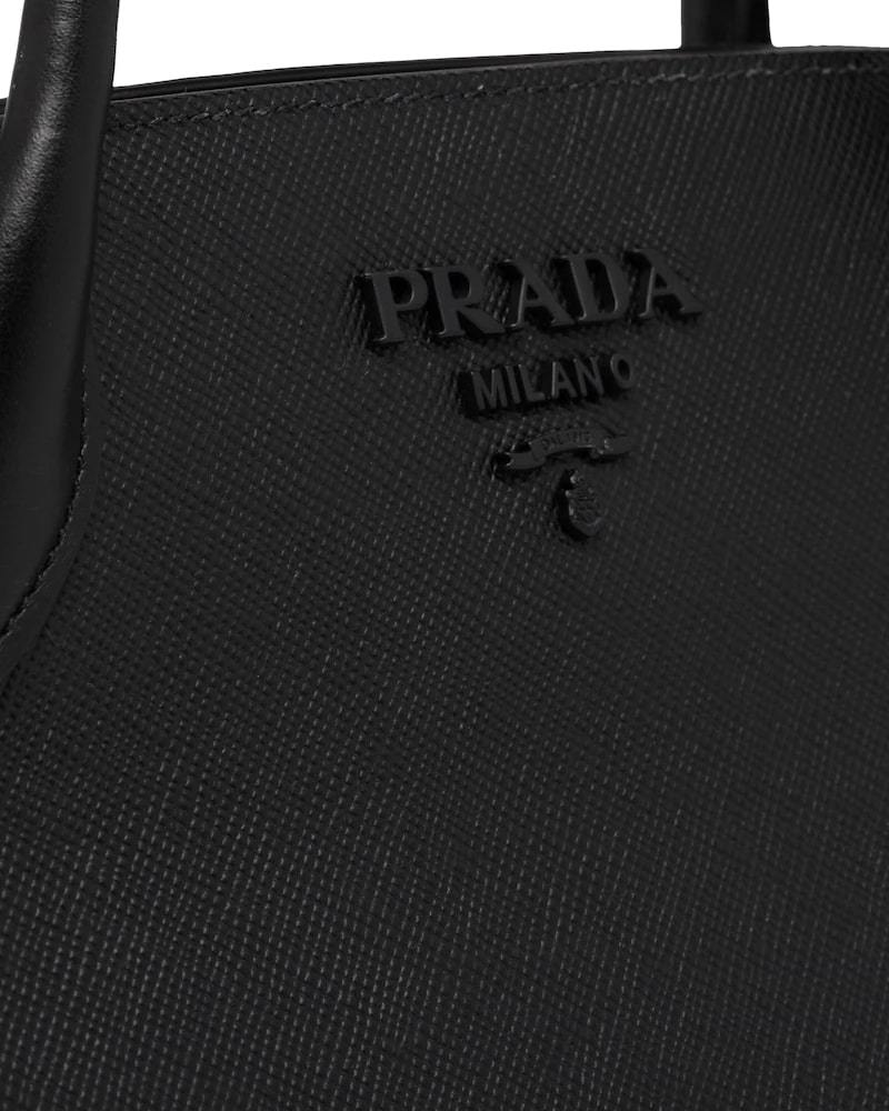Prada Monochrome Bag, Medium Saffiano Leather, Gold Hardware