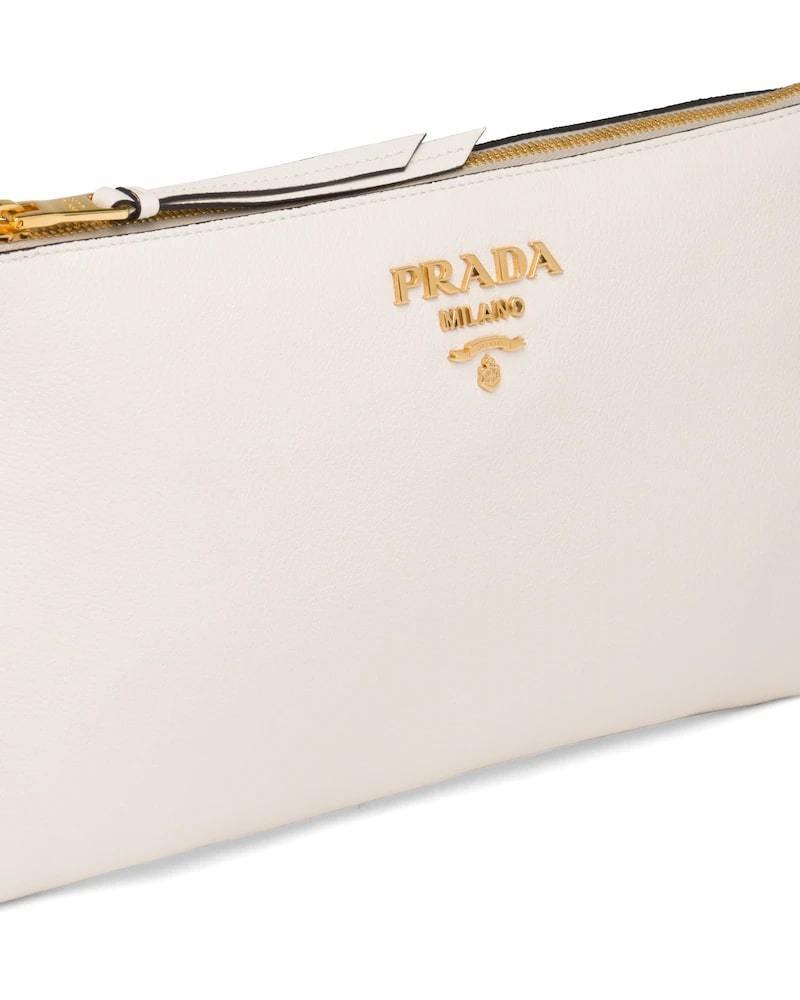 Prada Leather Shoulder Bag, Calf Leather, 30cm Width