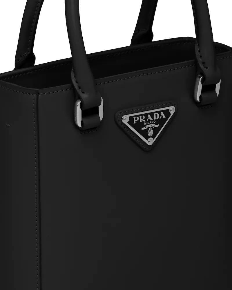 Brushed Leather Tote, Prada Small Square Handbag