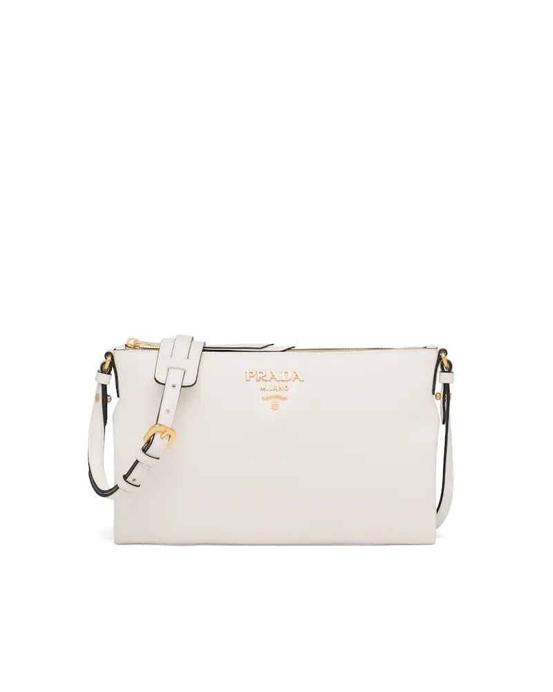Prada Leather Shoulder Bag, Calf Leather, 30cm Width