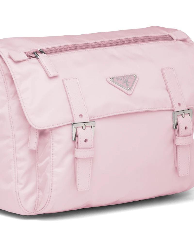 Prada Re-Nylon Bag, Shoulder, Detachable Pouch, 27cm