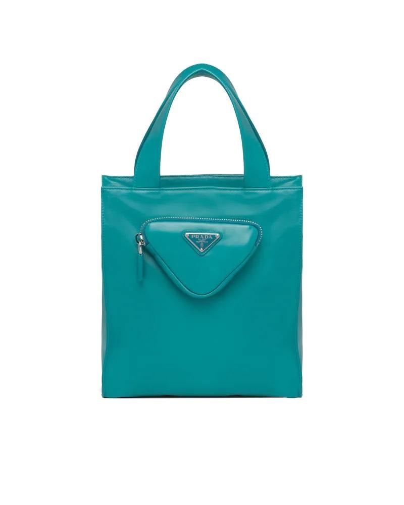 Prada Nappa Leather Tote, Double Handle, Shoulder Strap