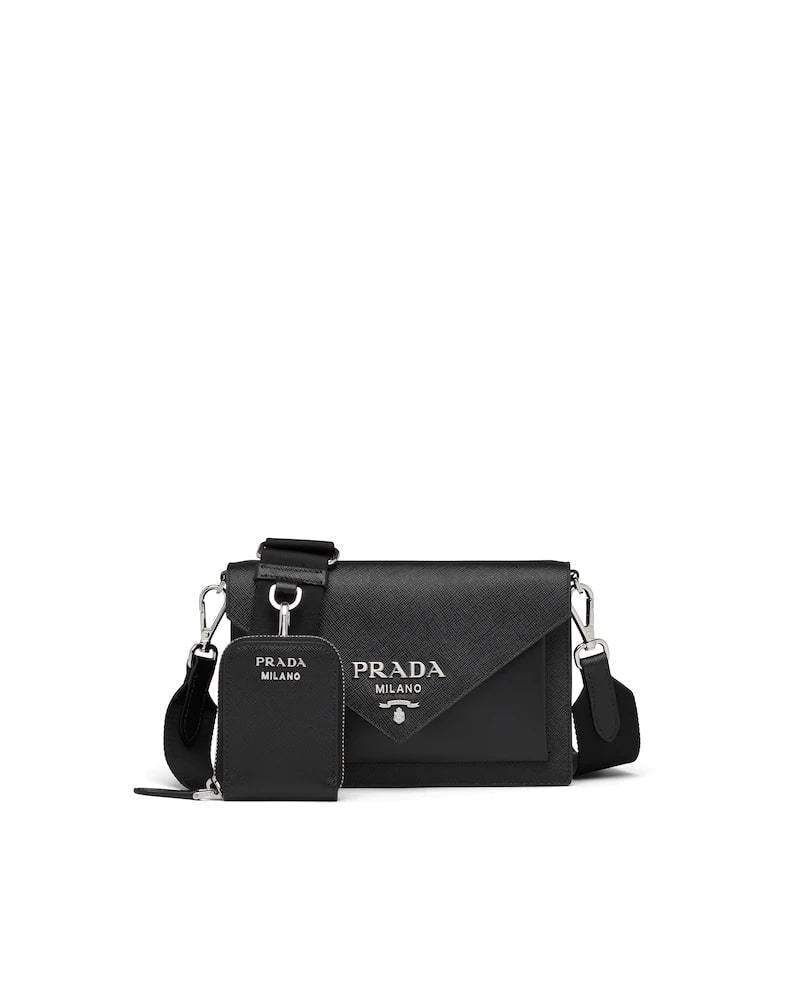 Prada Envelope Bag, Saffiano Leather Mini Crossbody