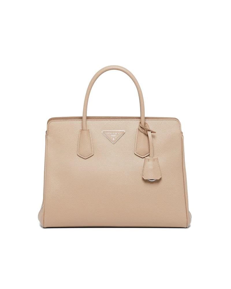 Prada Saffiano Handbag, Medium Leather, Structured Design