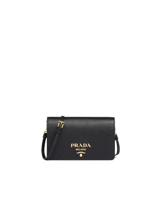 Prada Saffiano Mini Bag, Leather Shoulder Strap, Compact