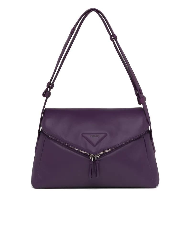 Prada Padded Nappa Bag, Signaux Shoulder, Leather Flap