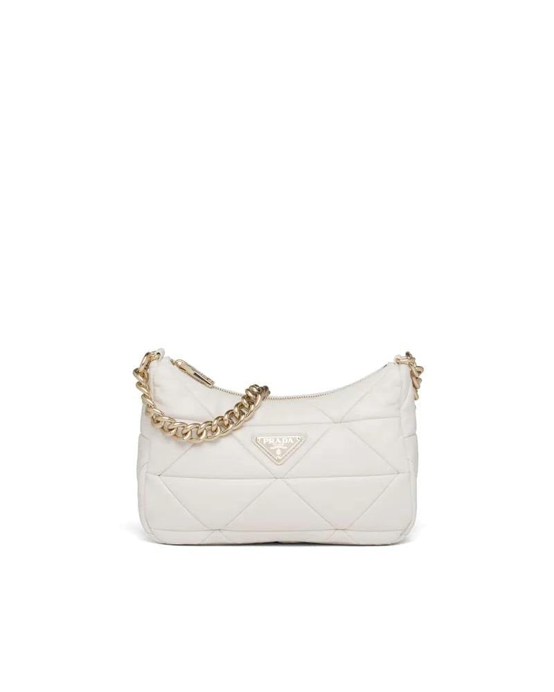Prada Patchwork Shoulder Bag, Nappa Leather, Triangle Design