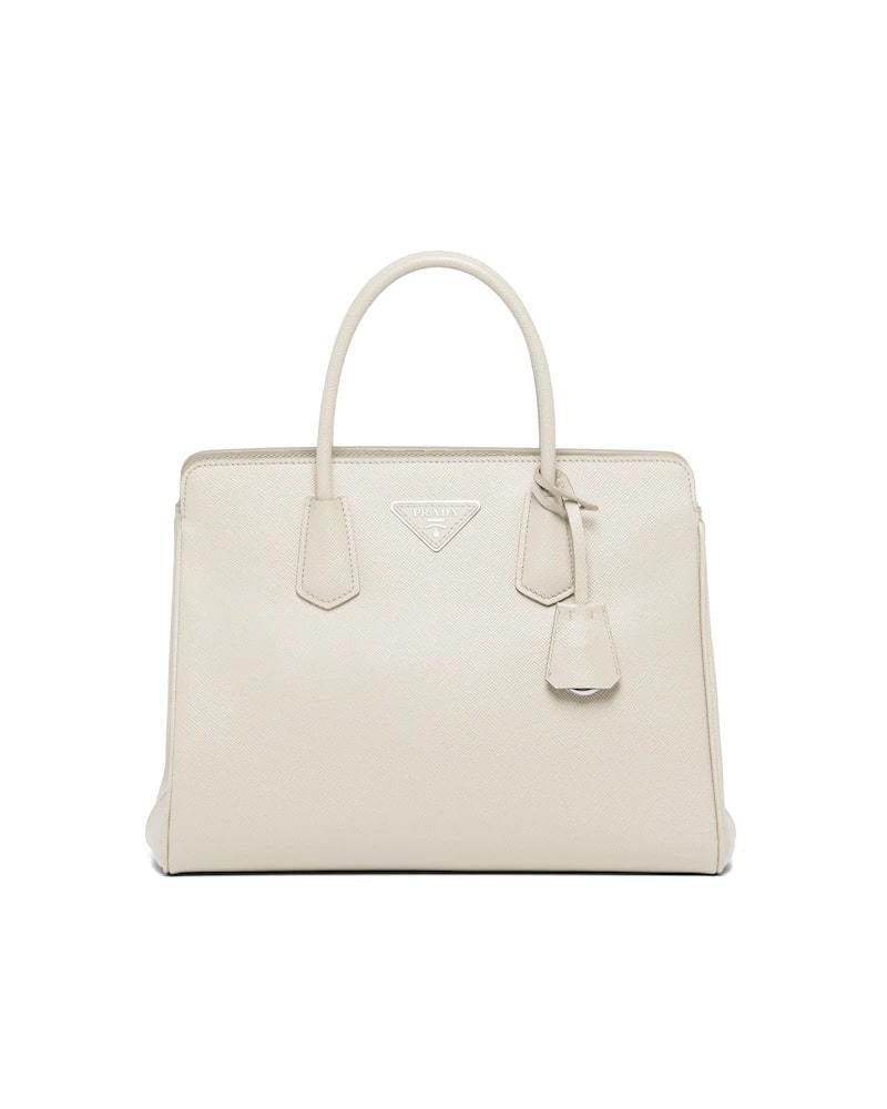 Prada Saffiano Handbag, Medium Leather, Structured Design