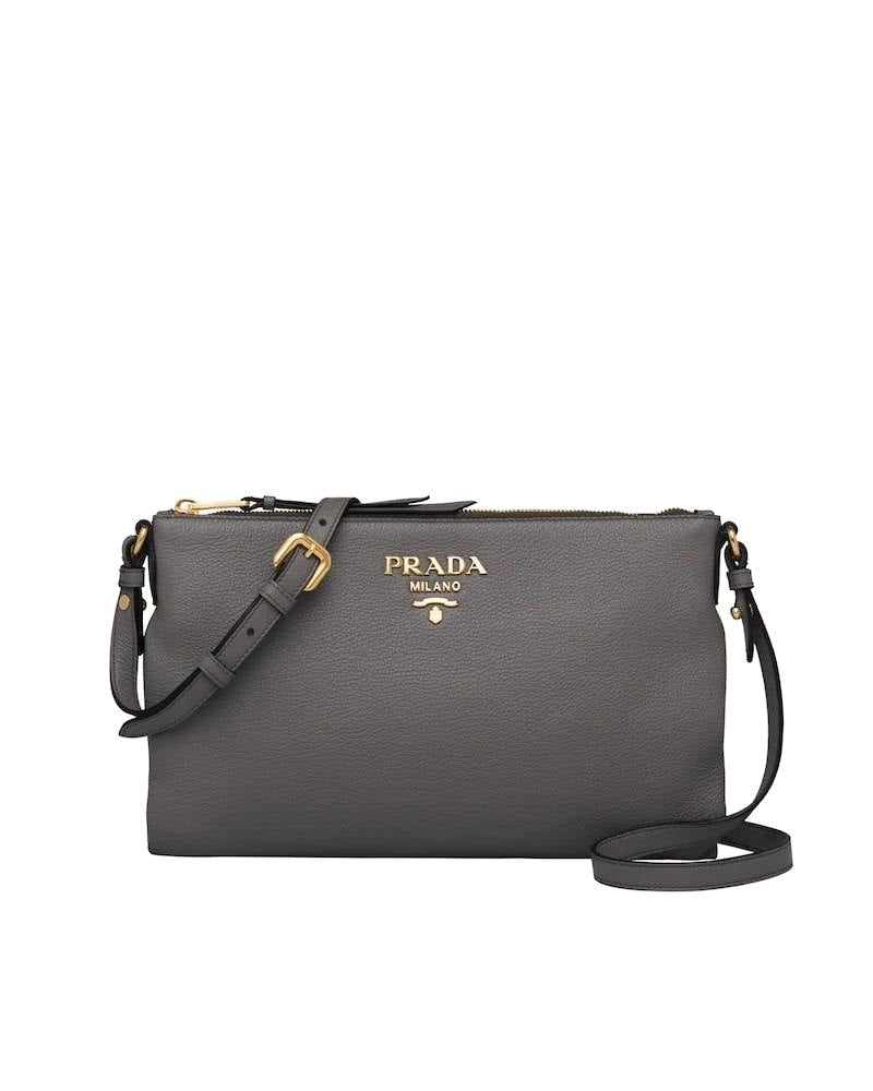 Prada Leather Shoulder Bag, Calf Leather, 30cm Width