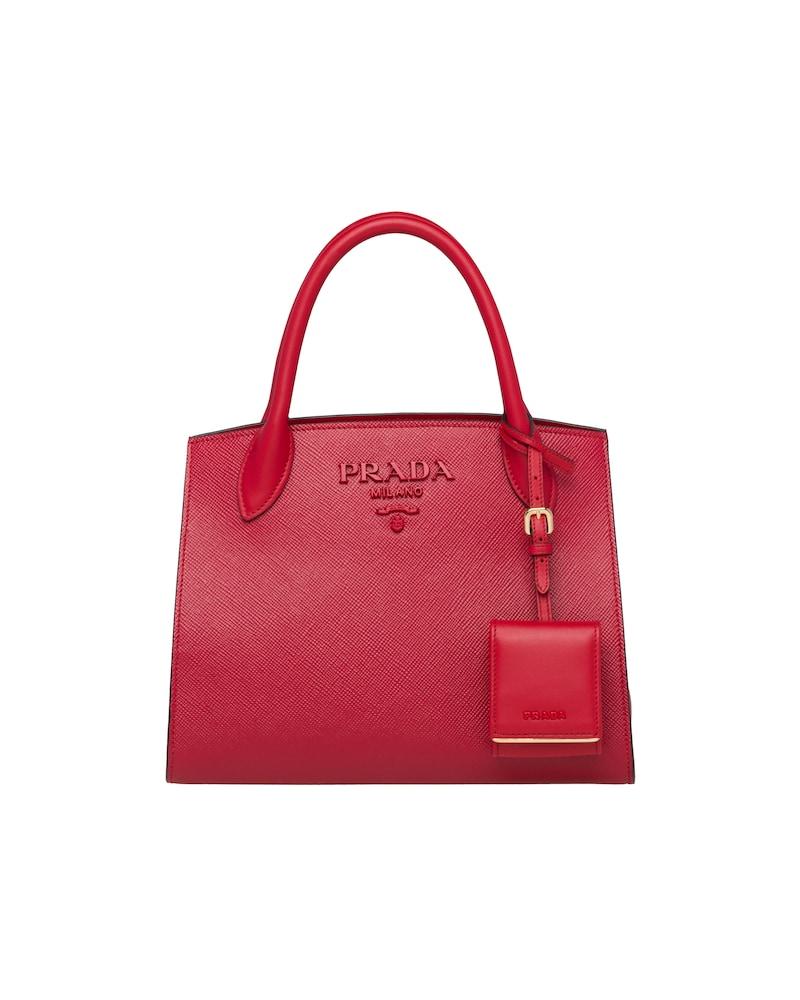 Prada Saffiano Monochrome Bag, Small Leather, Gold Hardware