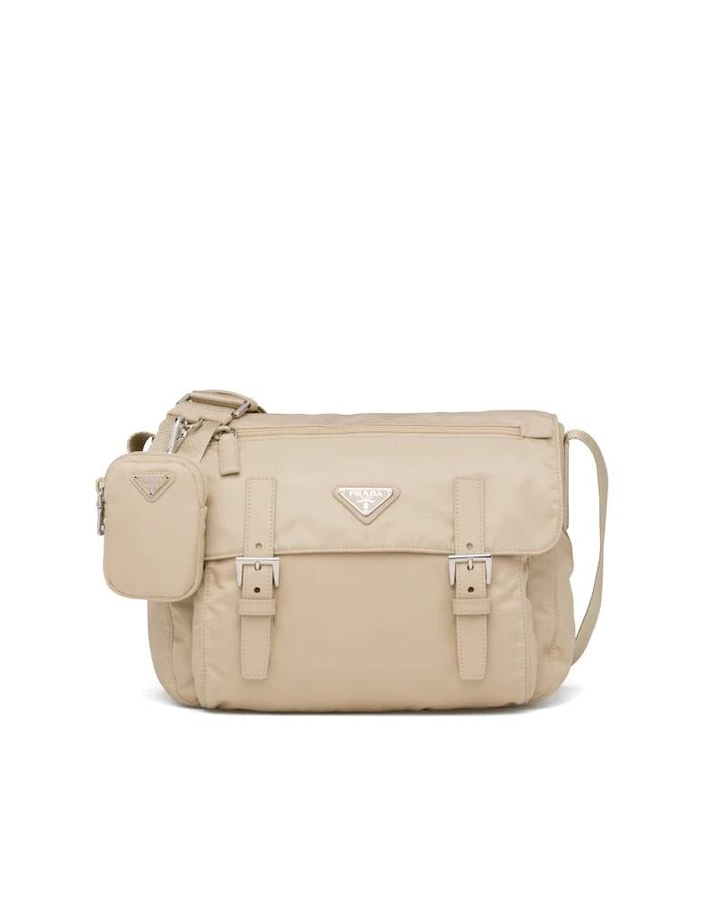 Prada Re-Nylon Bag, Shoulder, Detachable Pouch, 27cm