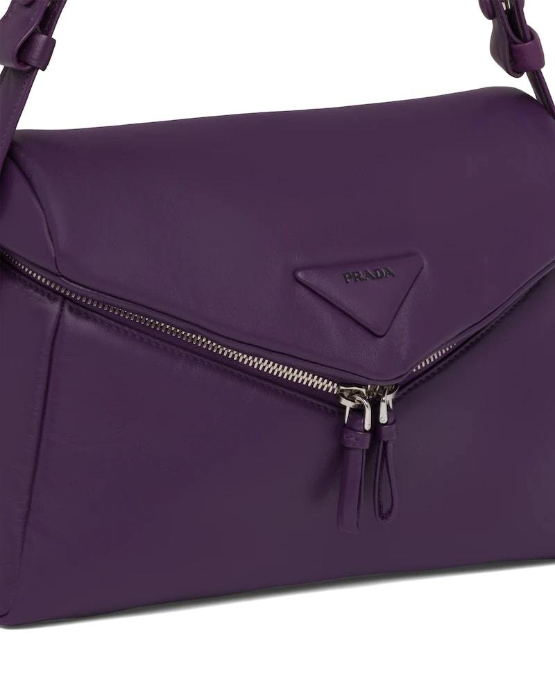 Prada Padded Nappa Bag, Signaux Shoulder, Leather Flap