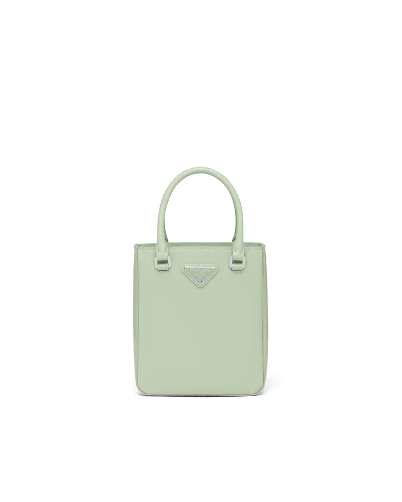 Brushed Leather Tote, Prada Small Square Handbag
