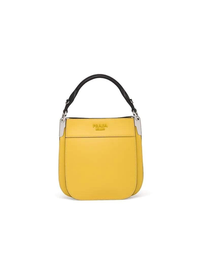 Small Leather Handbag, Prada Margit Bag, 20cm, Nappa Lining