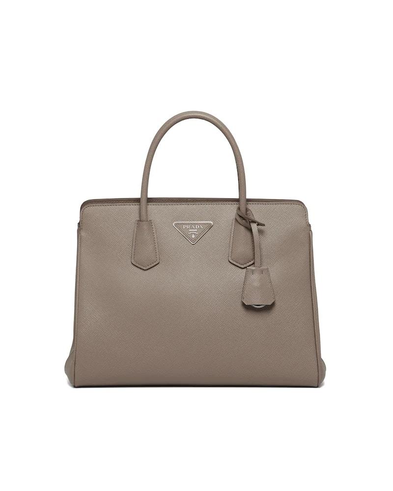 Prada Saffiano Handbag, Medium Leather, Structured Design