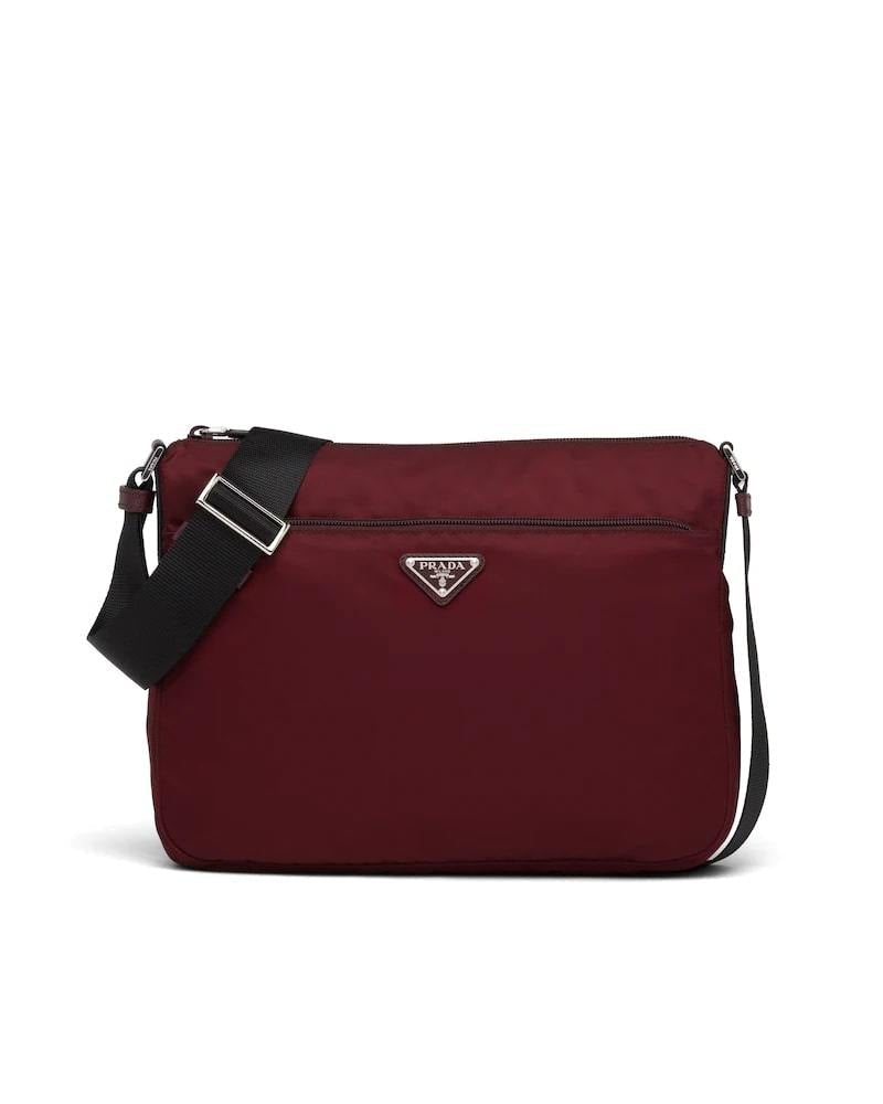 Prada Nylon Shoulder Bag, Adjustable Strap, Zipper
