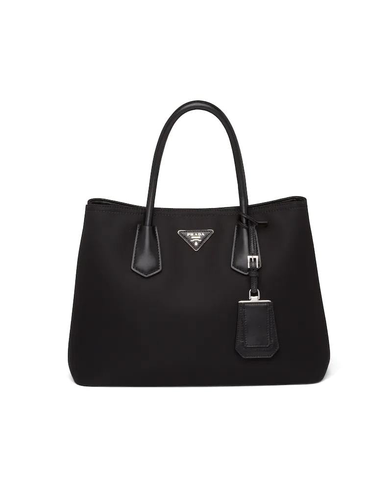 Prada Double Bag, Nylon Saffiano Leather, 33cm Width