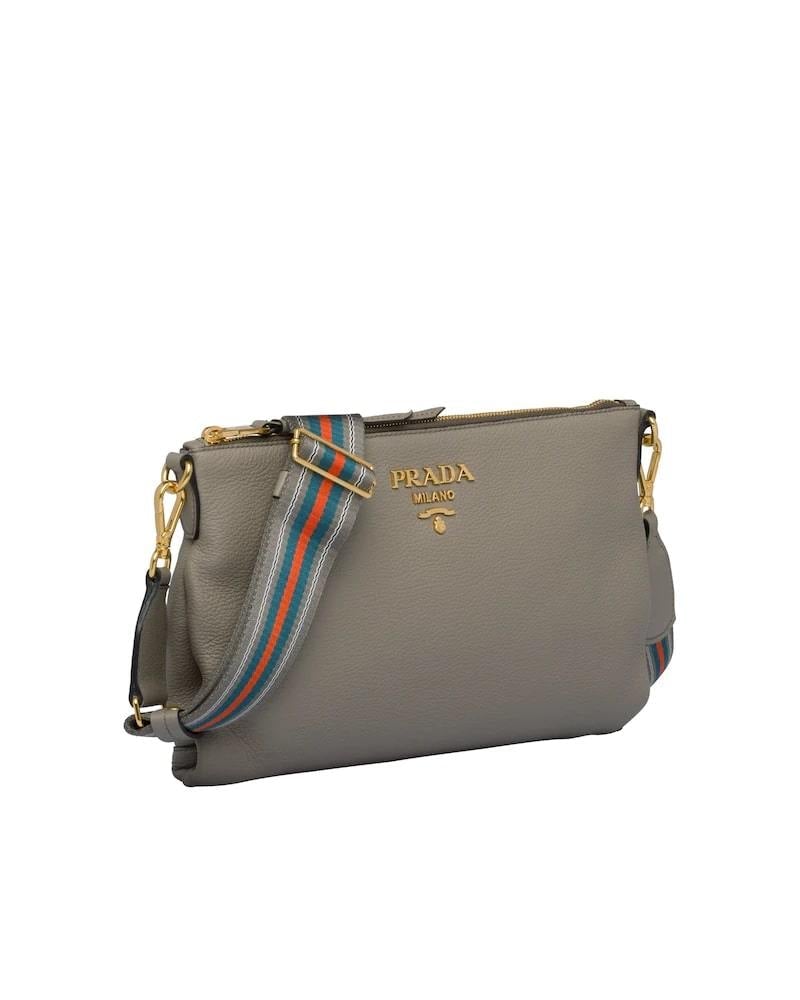 Prada Leather Shoulder Bag, Calf Leather, 30cm Width