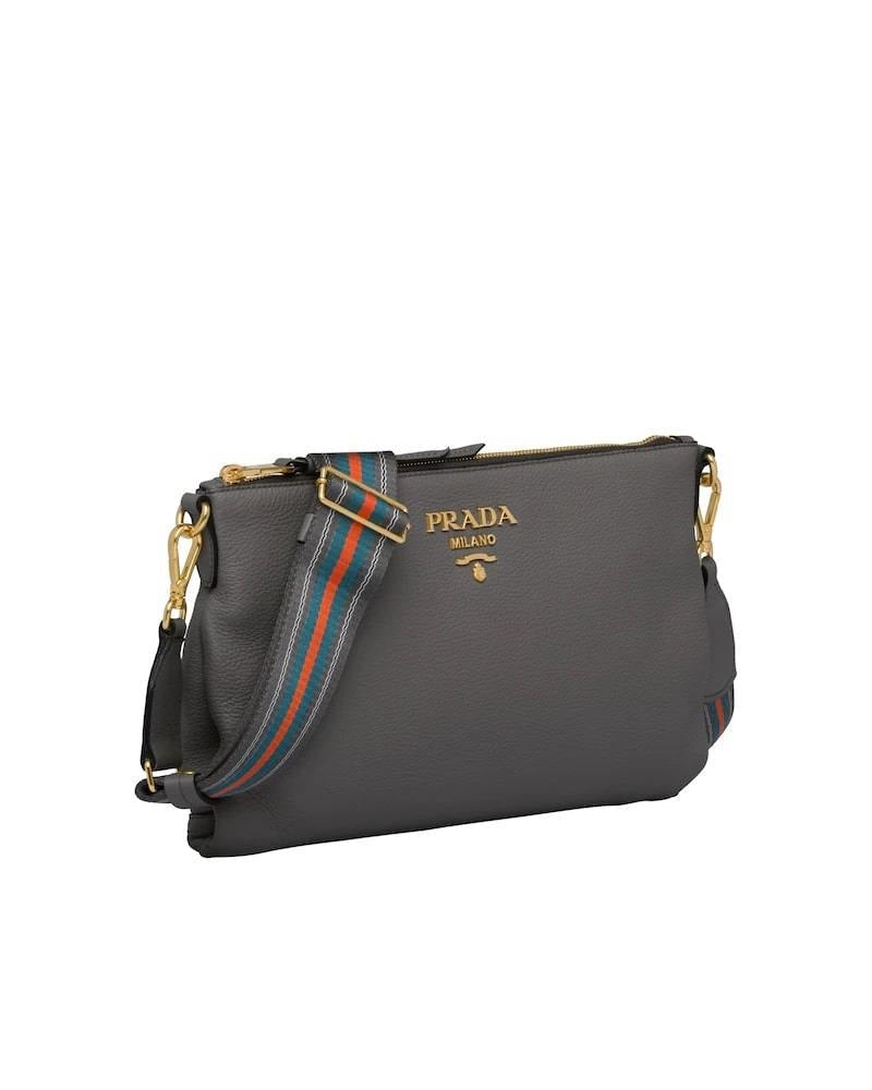 Prada Leather Shoulder Bag, Calf Leather, 30cm Width