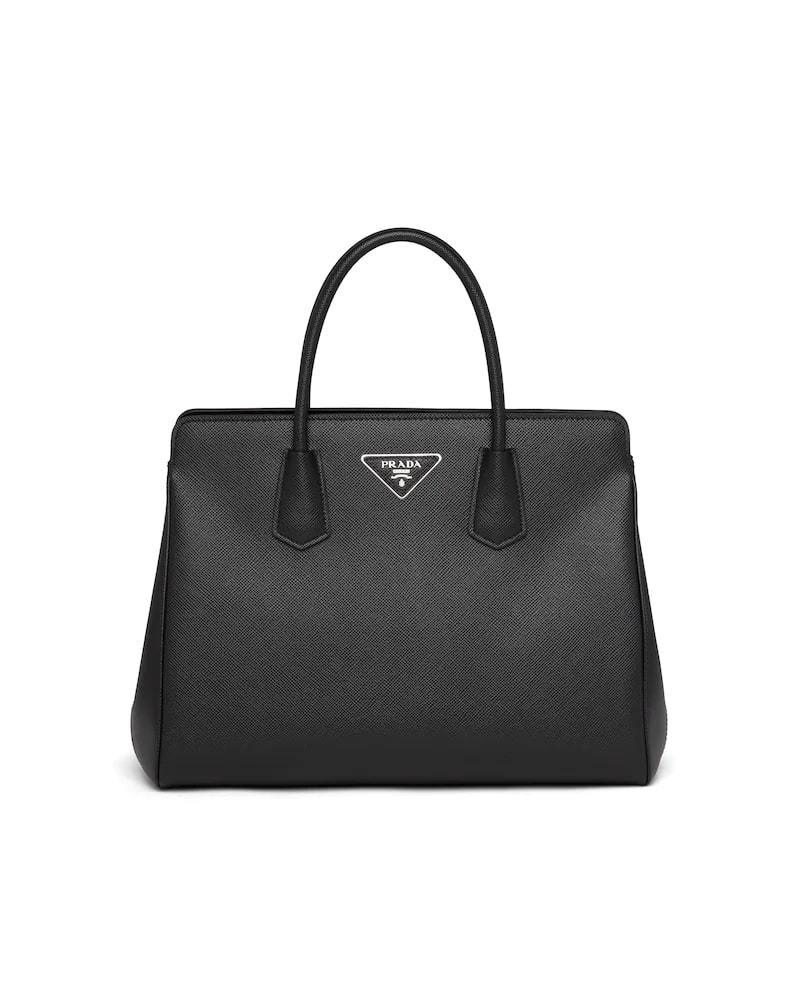 Prada Saffiano Handbag, Medium Leather, Structured Design
