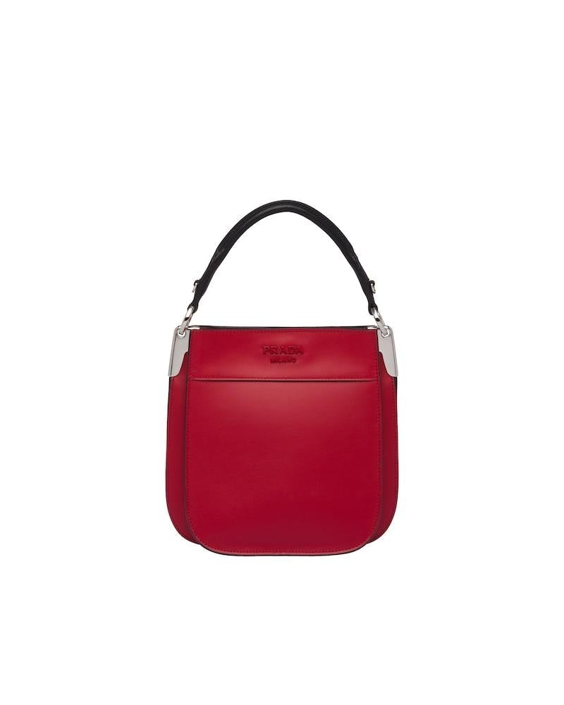 Small Leather Handbag, Prada Margit Bag, 20cm, Nappa Lining