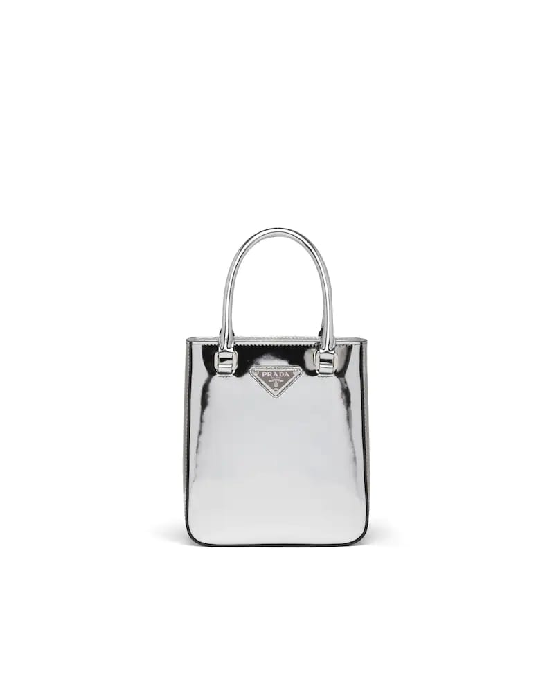 Brushed Leather Tote, Prada Small Square Handbag