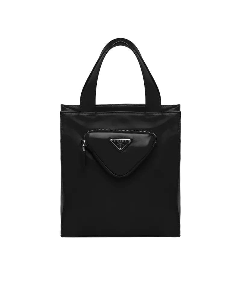 Prada Nappa Leather Tote, Double Handle, Shoulder Strap