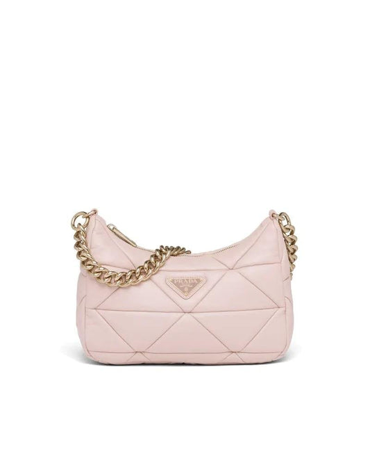 Prada Patchwork Shoulder Bag, Nappa Leather, Triangle Design