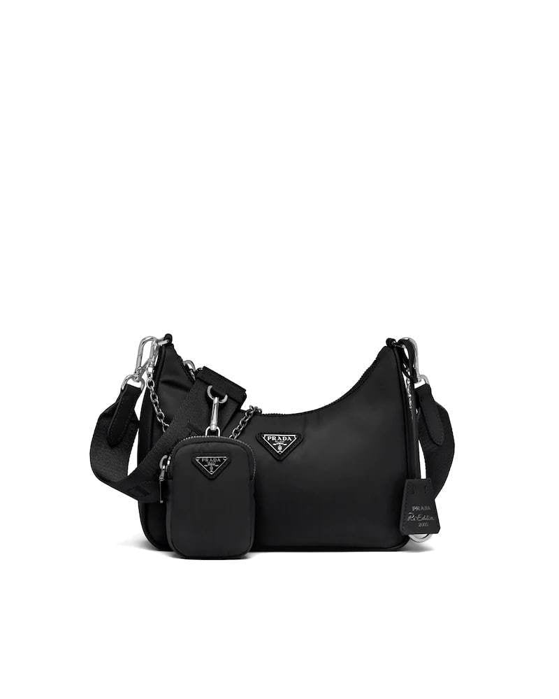 Prada Re-Edition 2005 Bag, Re-Nylon Shoulder, Saffiano Trim