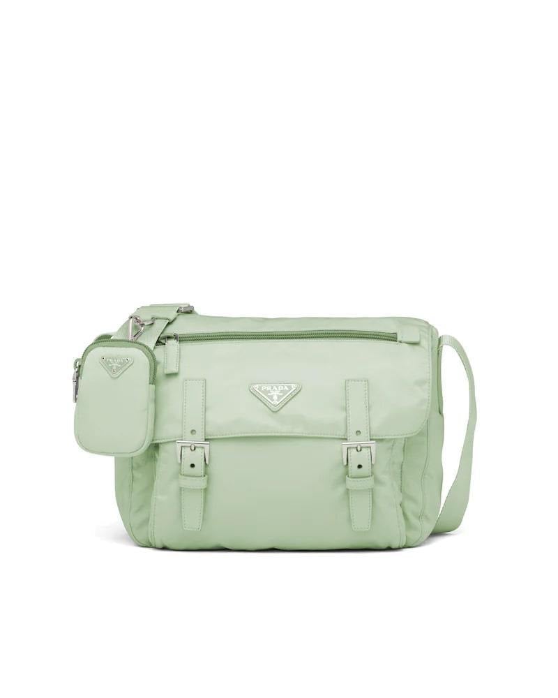Prada Re-Nylon Bag, Shoulder, Detachable Pouch, 27cm