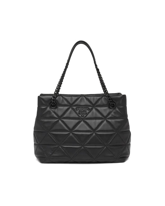 Prada Quilted Nappa Tote, Geometric Spectrum Bag