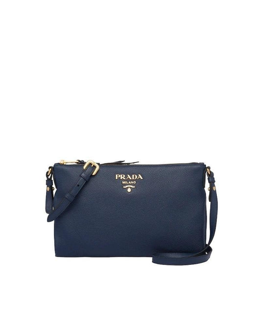 Prada Leather Shoulder Bag, Calf Leather, 30cm Width