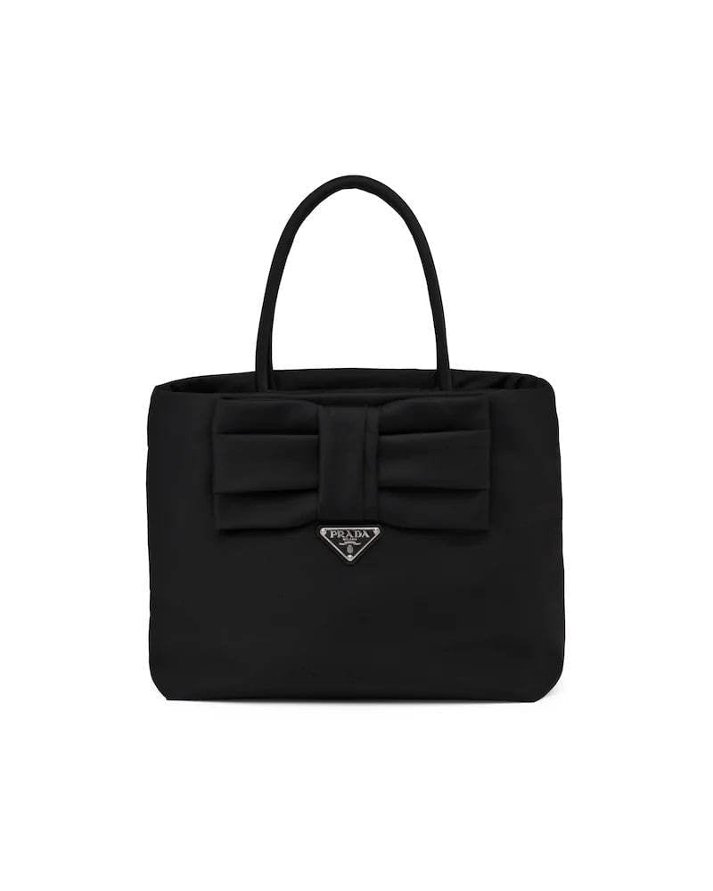 Prada Nylon Bow Bag, Luxury Handbag, 23.5cm Height