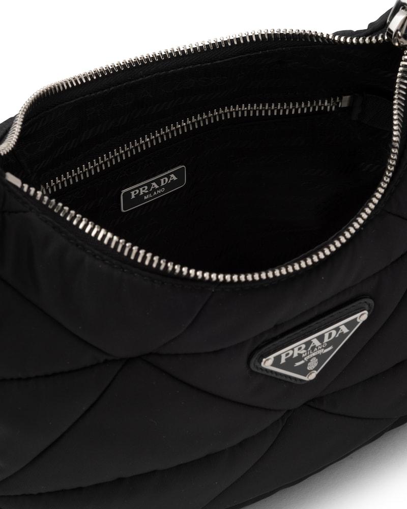 Padded Re-Nylon Hobo Bag, Adjustable Shoulder Strap, Prada
