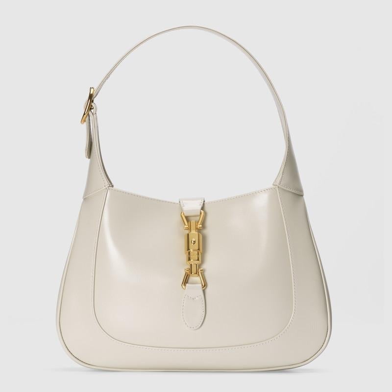 Gucci Jackie 1961 Medium Shoulder Bag White leather