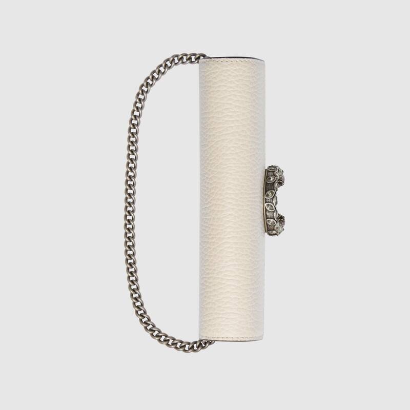 Gucci Dionysus Super Mini Leather Bag White Leather
