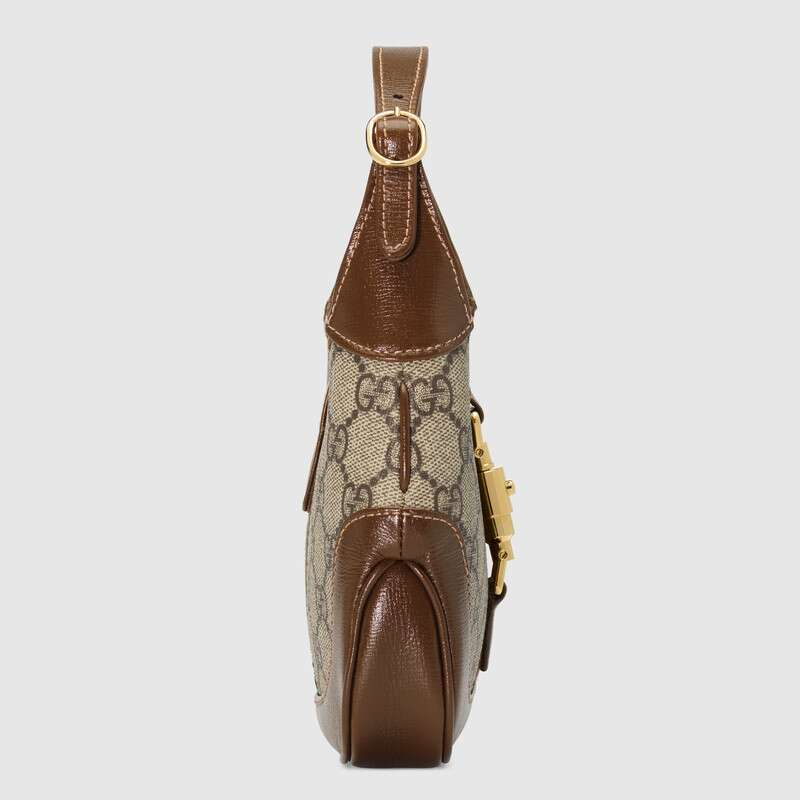 Gucci Jackie 1961 Small Shoulder Bag Brown Leather
