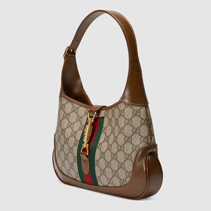 Gucci Jackie 1961 Medium Shoulder Bag Brown Leather