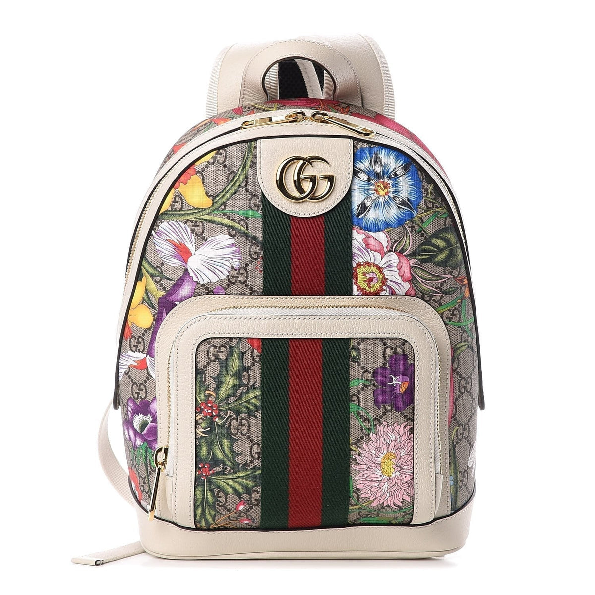 Gucci Flora Backpack, GG Supreme Monogram, Small Day Bag