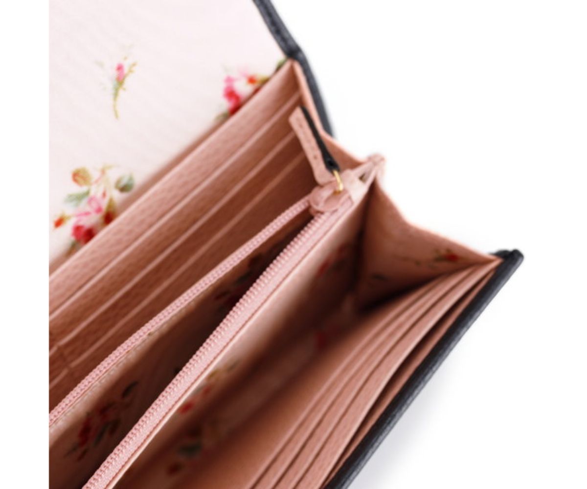 Black Leather Continental Wallet, Gucci Marmont GG Pebbled