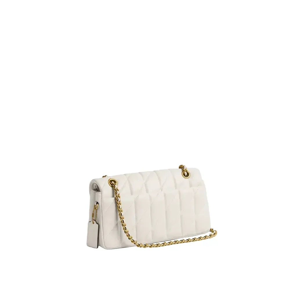Coach Tabby Shoulder Bag 26 With Pillow Quilting- Brass/Chalk