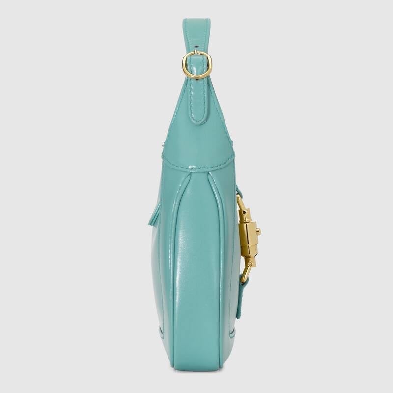 Gucci Jackie 1961 Small Shoulder Bag Light Blue Leather