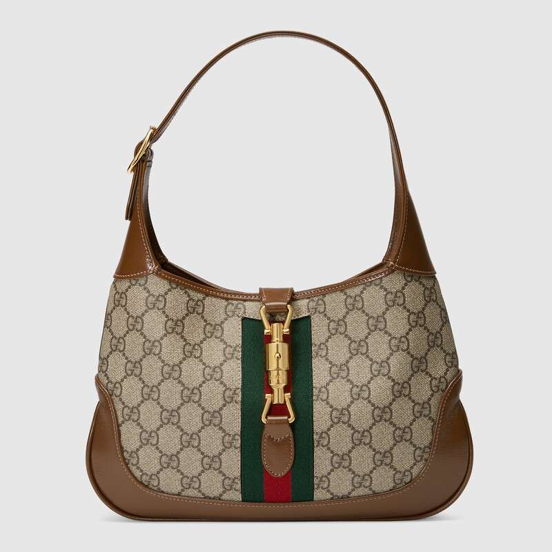 Gucci Jackie 1961 Medium Shoulder Bag Brown Leather