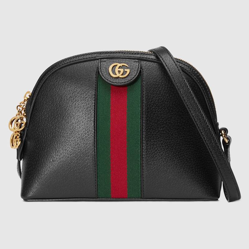 Gucci Ophidia Shoulder Bag, Small Black Leather