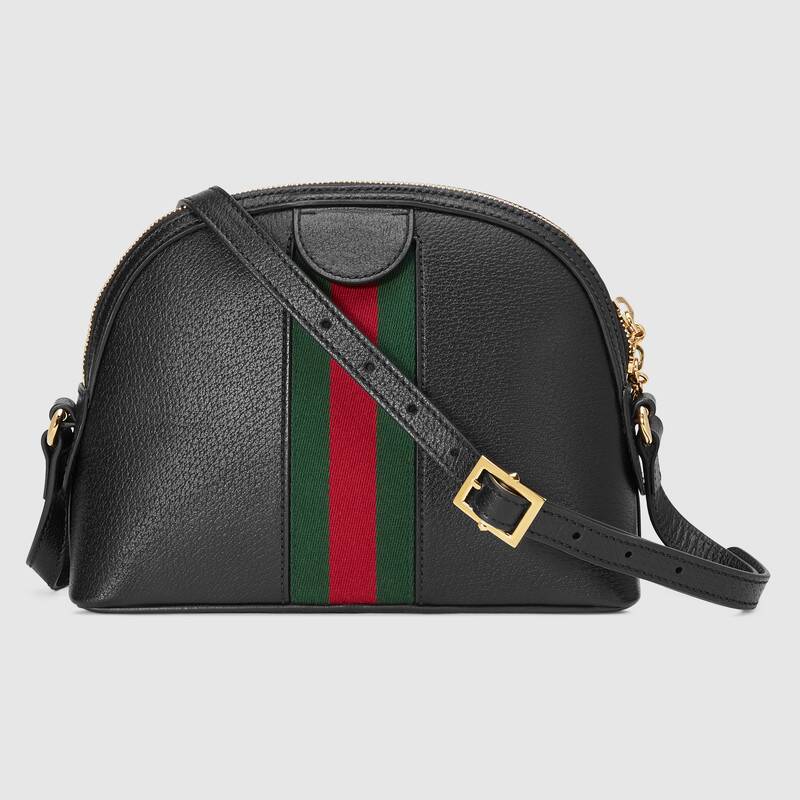 Gucci Ophidia Shoulder Bag, Small Black Leather
