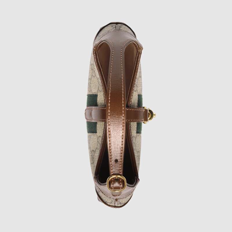 Gucci Jackie 1961 Small Shoulder Bag Brown Leather
