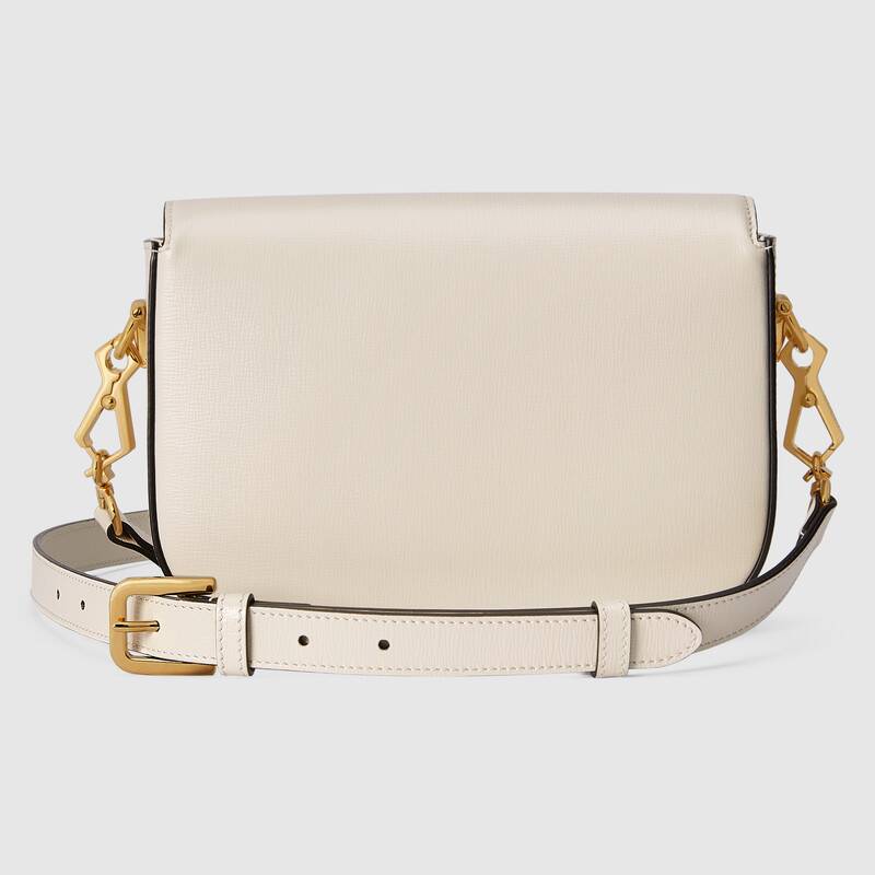 Gucci Horsebit 1955 Mini Bag White Leather