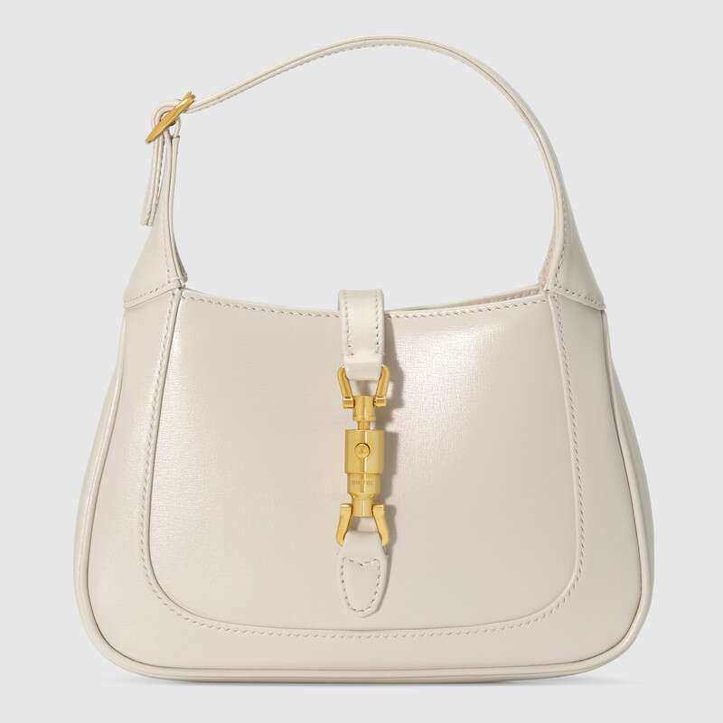 Gucci Jackie 1961 Small Shoulder Bag White Leather