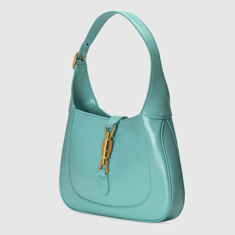 Gucci Jackie 1961 Medium Shoulder Bag Light Blue Leather