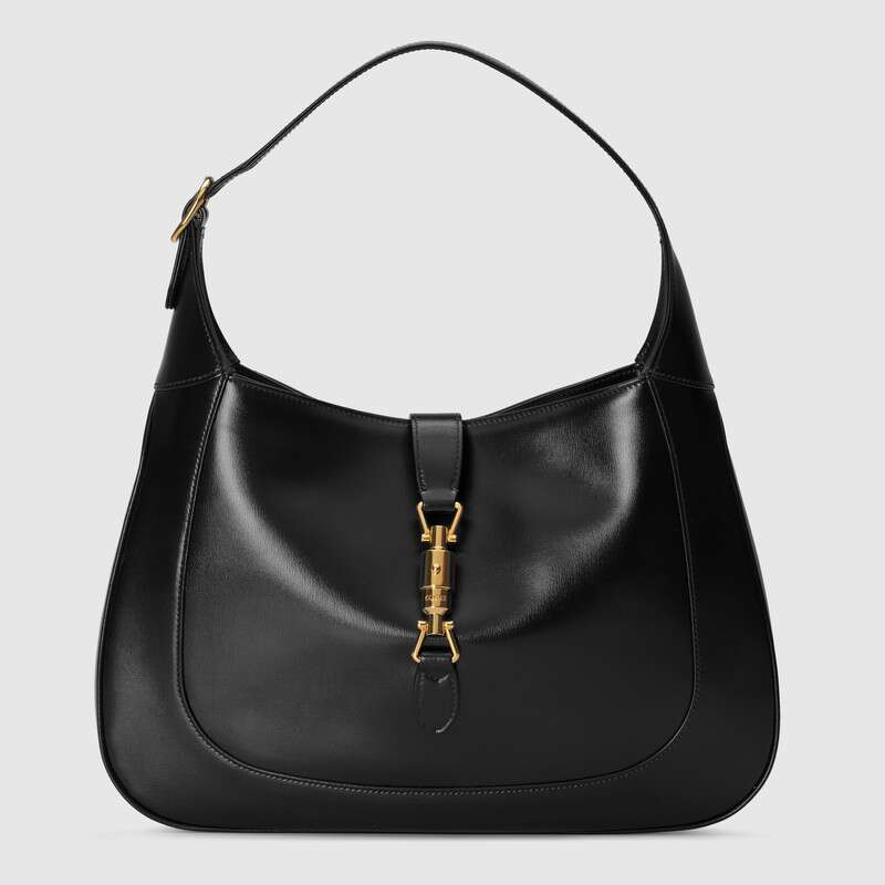 Gucci Jackie 1961 Medium Shoulder Bag Black Leather